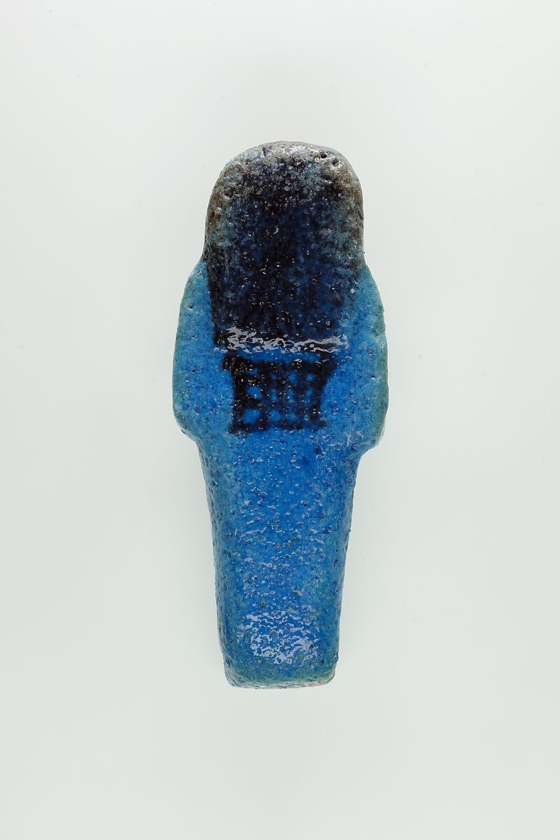 Worker Shabti of Nauny, Faience