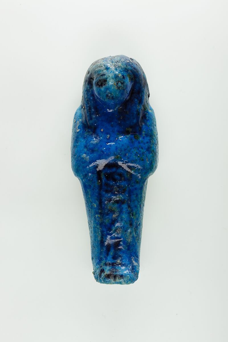 Worker Shabti of Nauny, Faience 