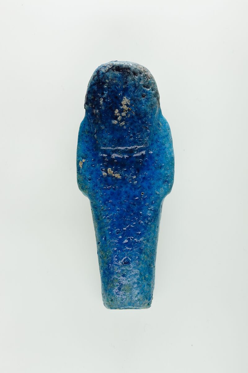 Worker Shabti of Nauny, Faience