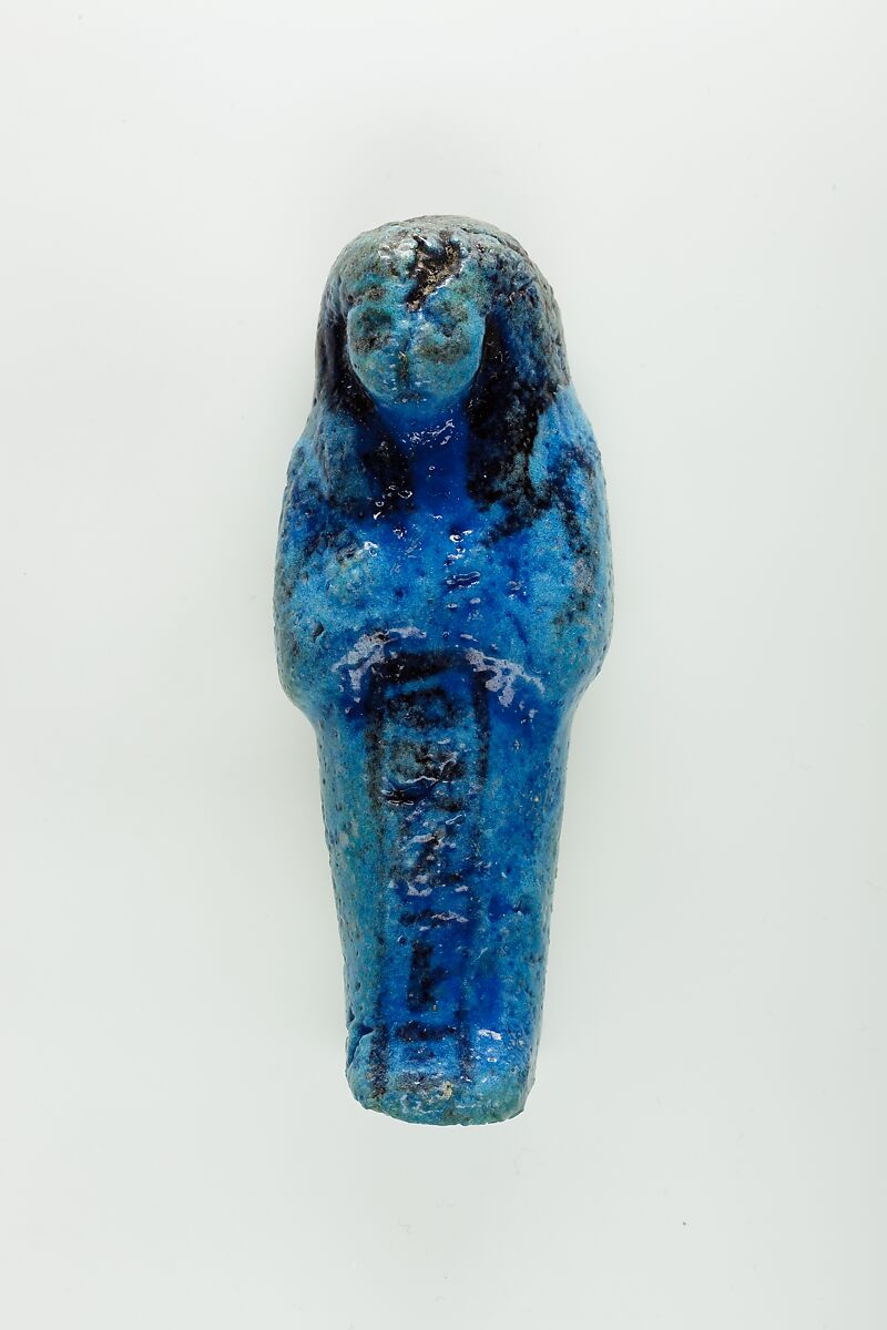 Worker Shabti of Nauny, Faience 