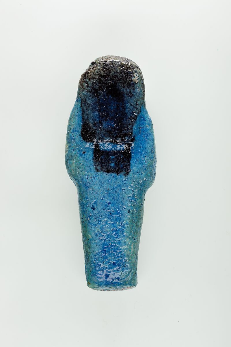 Worker Shabti of Nauny, Faience