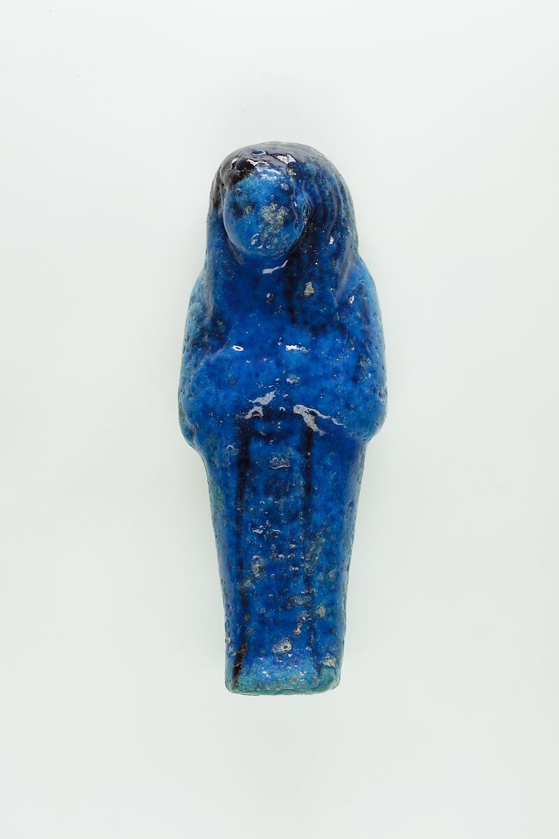 Worker Shabti of Nauny, Faience 