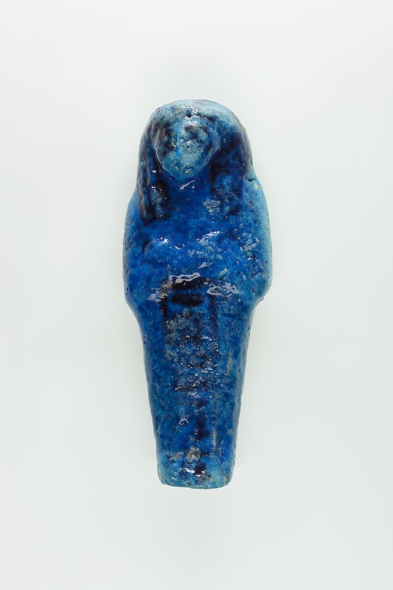 Worker Shabti of Nauny, Faience 