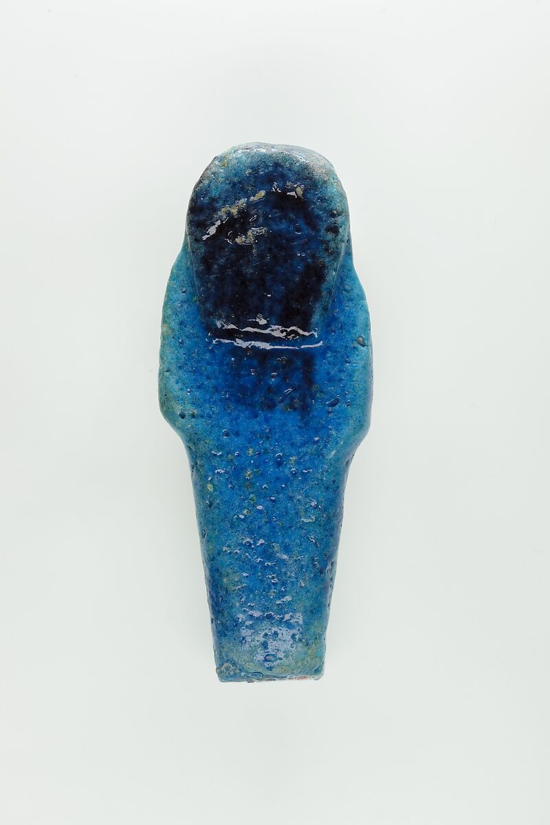 Worker Shabti of Nauny, Faience