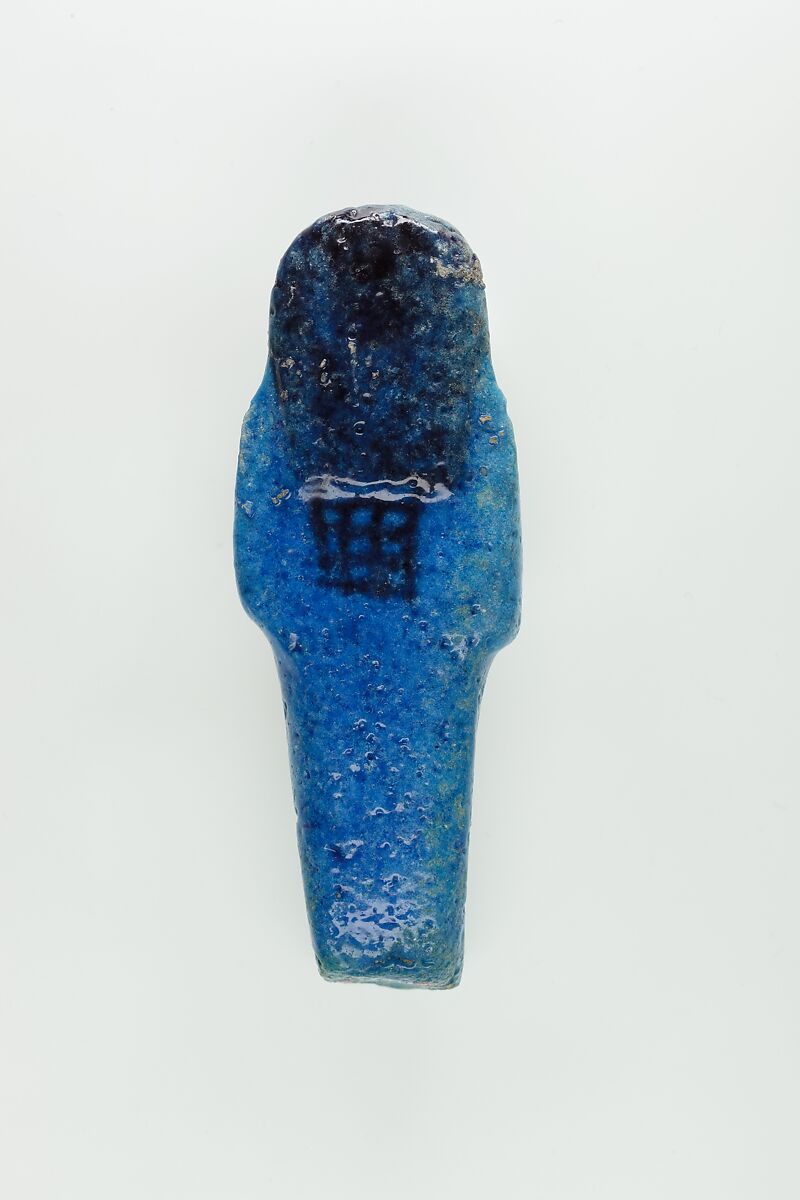 Worker Shabti of Nauny, Faience