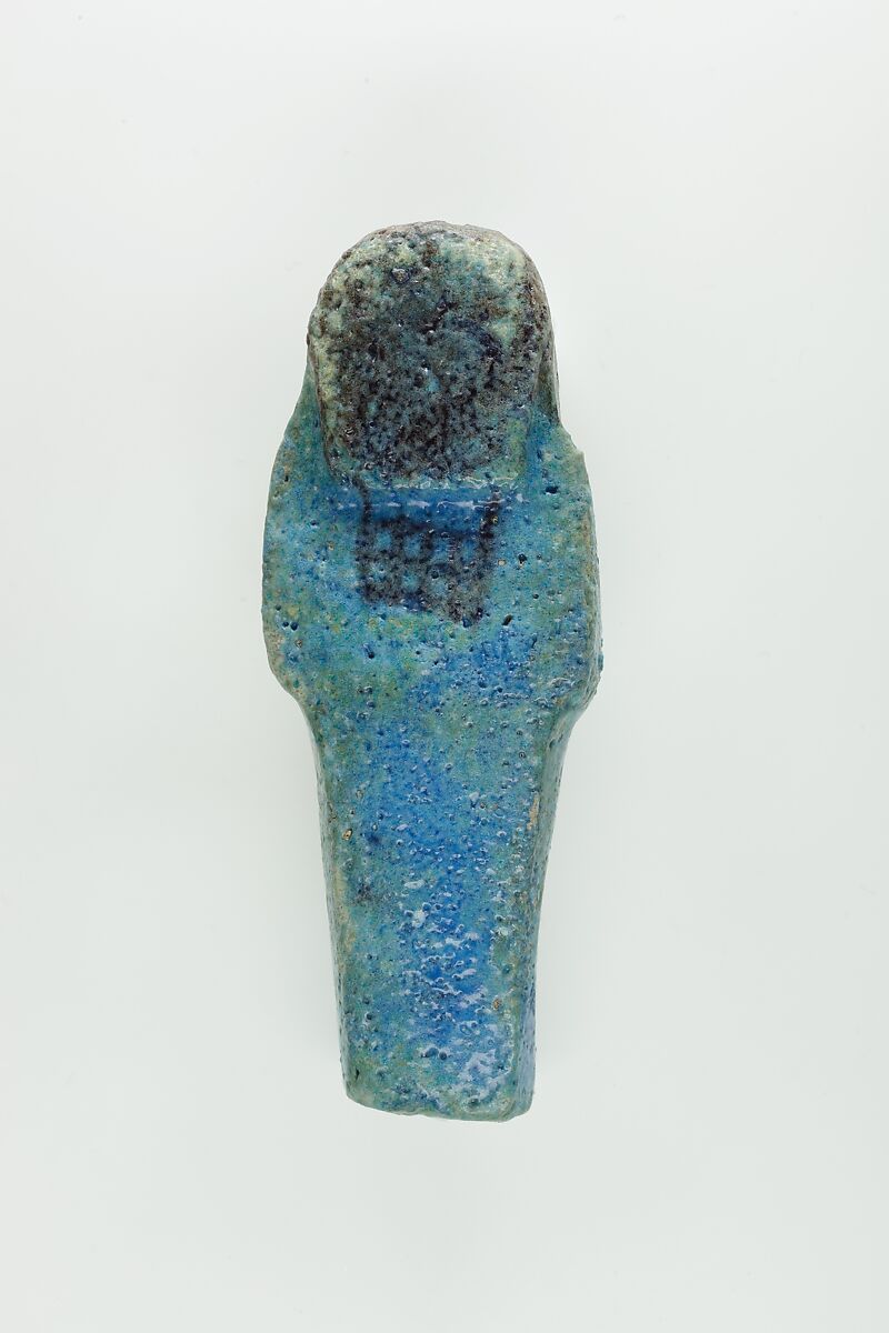 Worker Shabti of Nauny, Faience