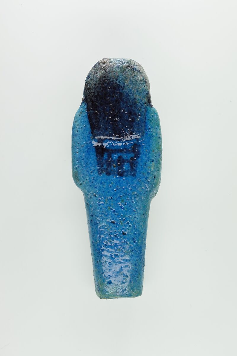 Worker Shabti of Nauny, Faience