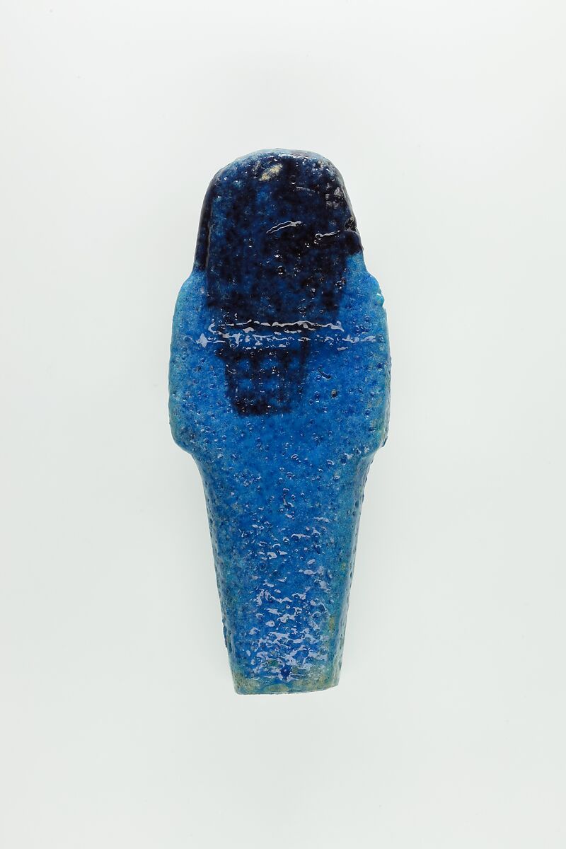 Worker Shabti of Nauny, Faience