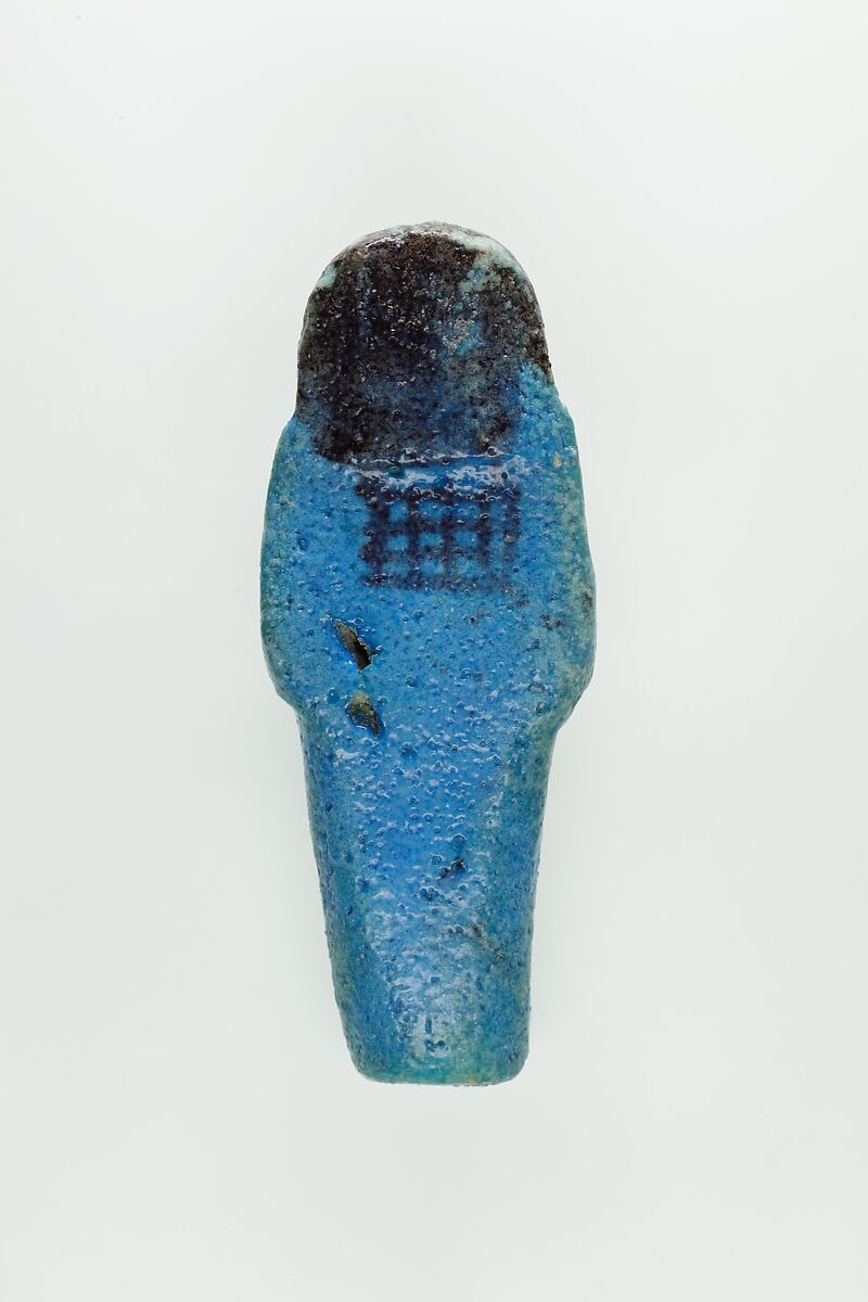 Worker Shabti of Nauny, Faience
