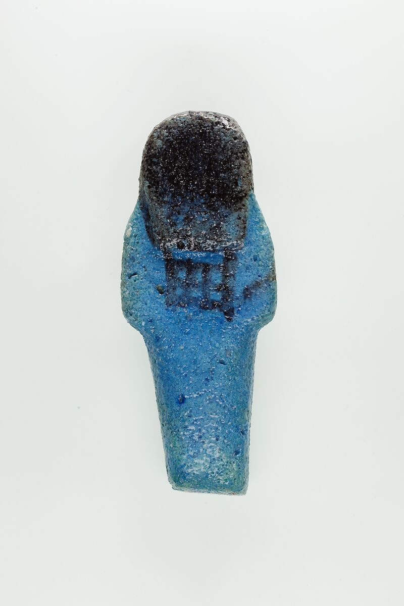 Worker Shabti of Nauny, Faience