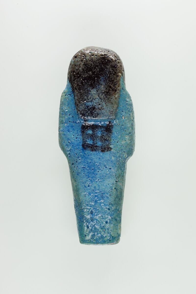 Worker Shabti of Nauny, Faience