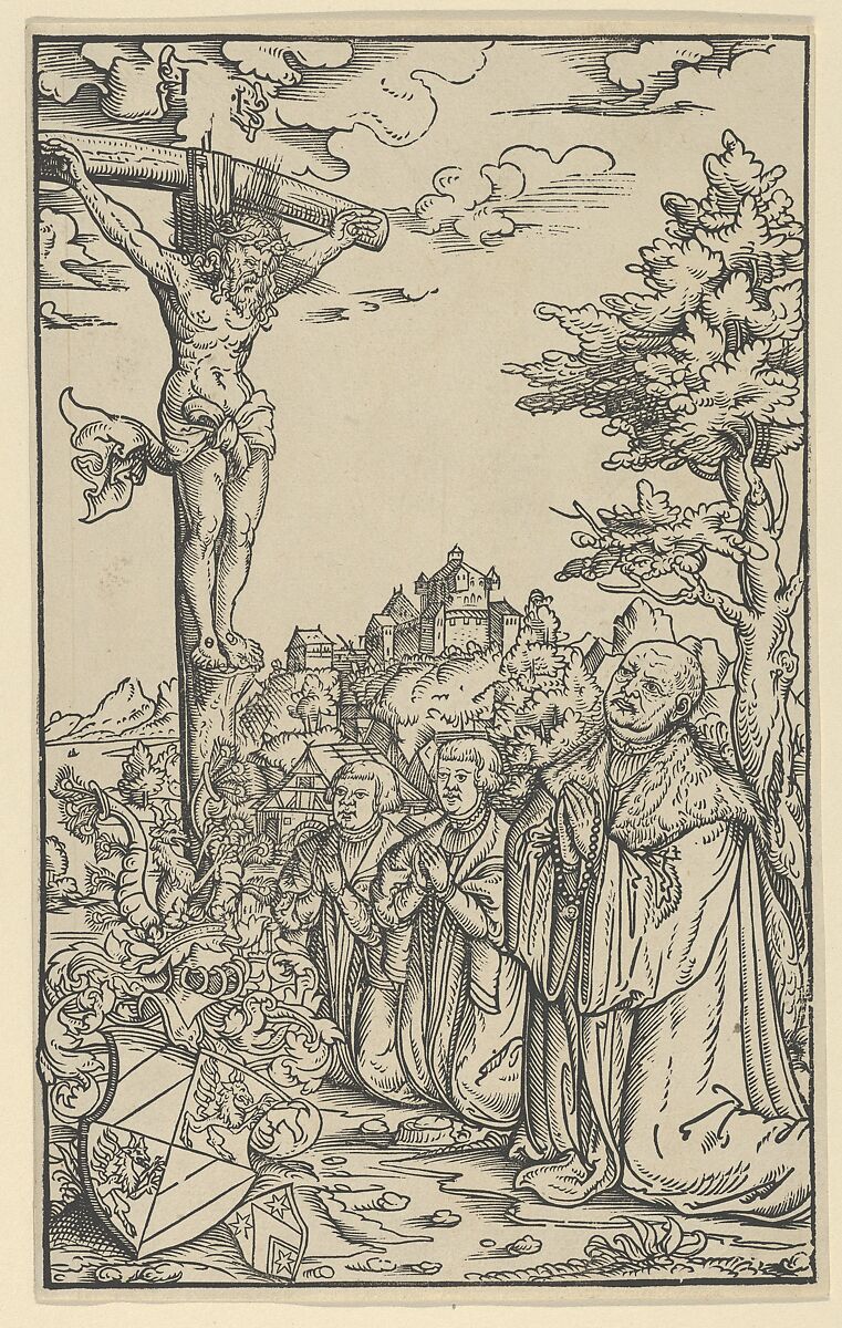 Book-Plate of Christoph Scheurl, Lucas Cranach the Younger and Workshop (German, Wittenberg 1515–1586 Wittenberg), Woodcut 