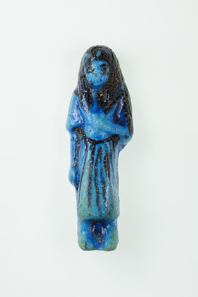 Overseer Shabti of Nauny, Faience 