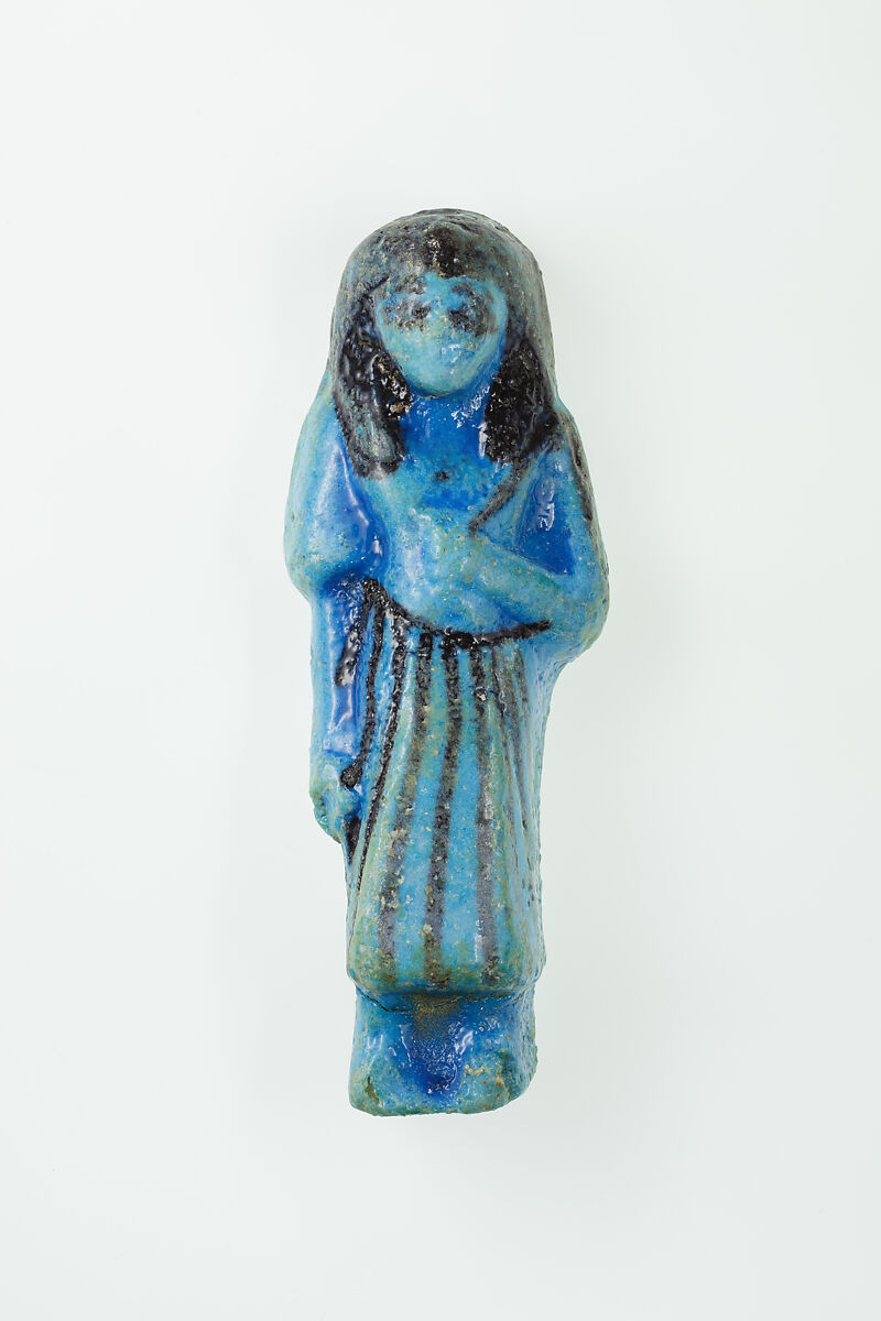 Overseer Shabti of Nauny, Faience 