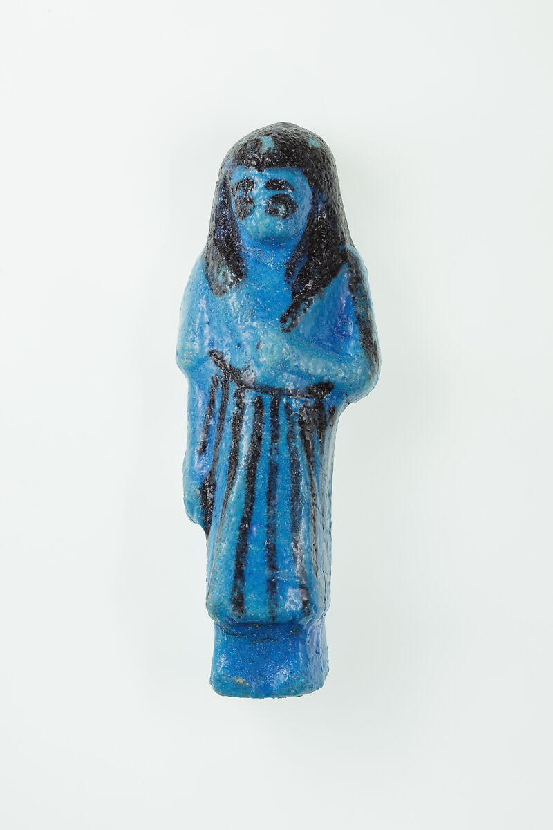 Overseer Shabti of Nauny, Faience 