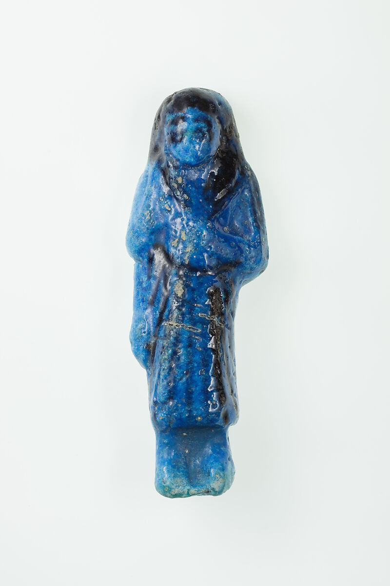 Overseer Shabti of Nauny, Faience 