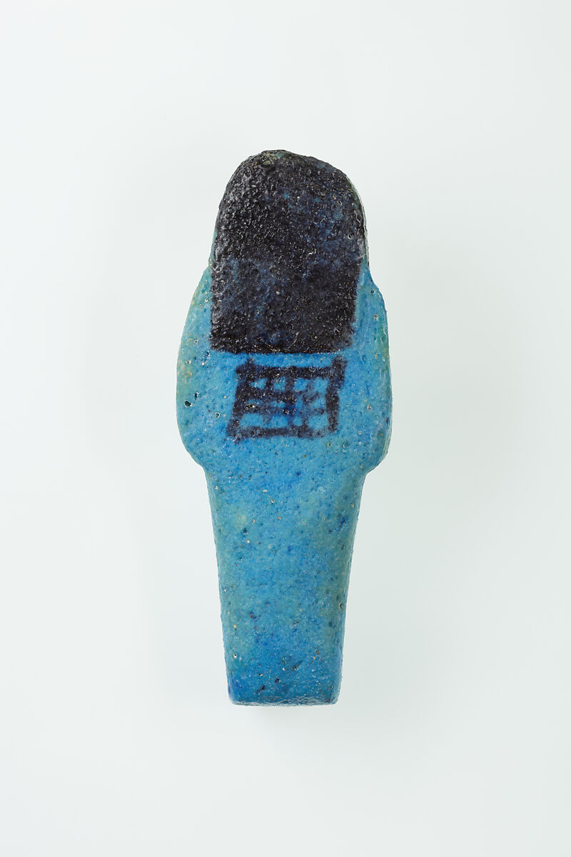 Worker Shabti of Nauny, Faience