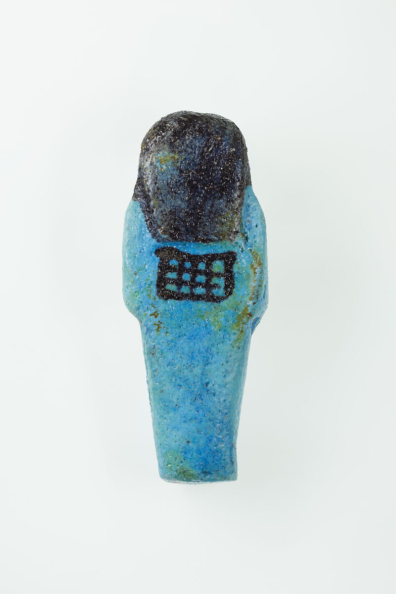 Worker Shabti of Nauny, Faience