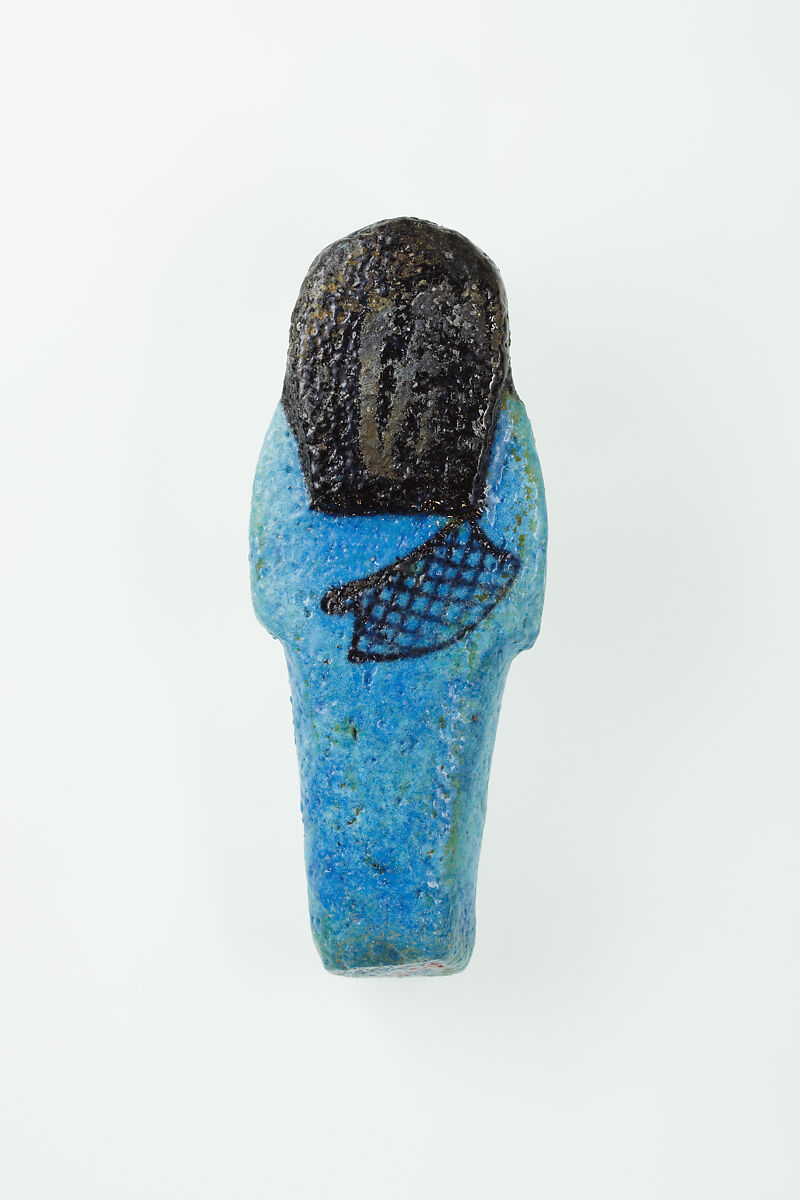 Worker Shabti of Nauny, Faience