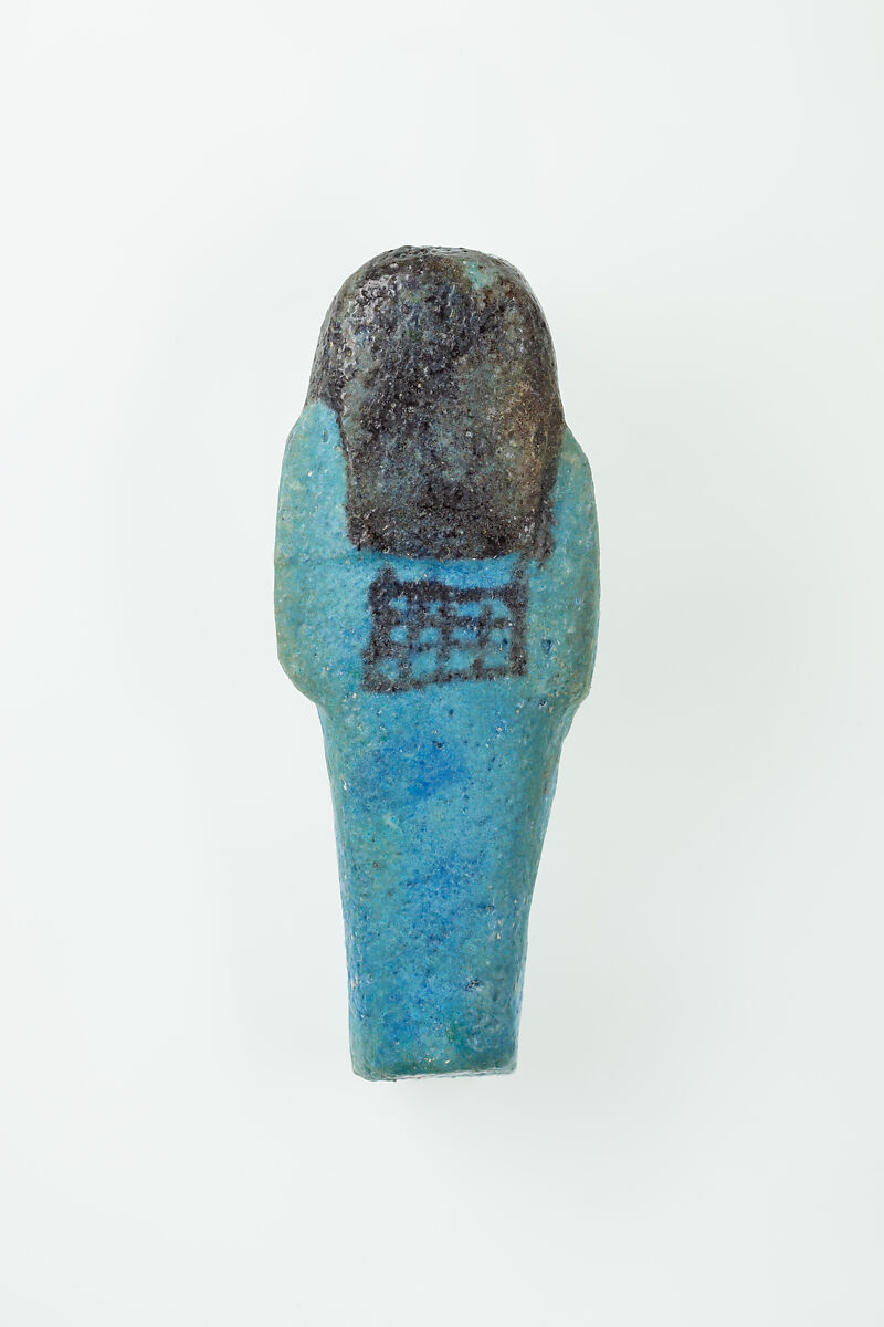 Worker Shabti of Nauny, Faience