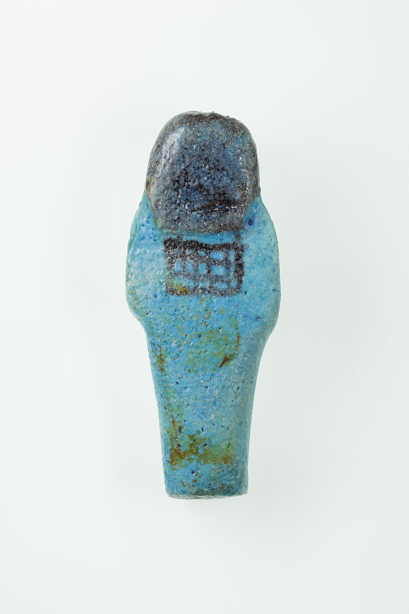 Worker Shabti of Nauny, Faience