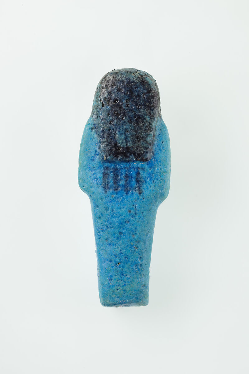 Worker Shabti of Nauny, Faience