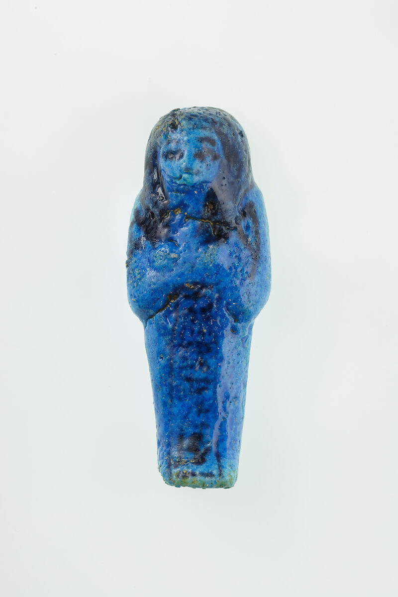 Worker Shabti of Nauny, Faience 