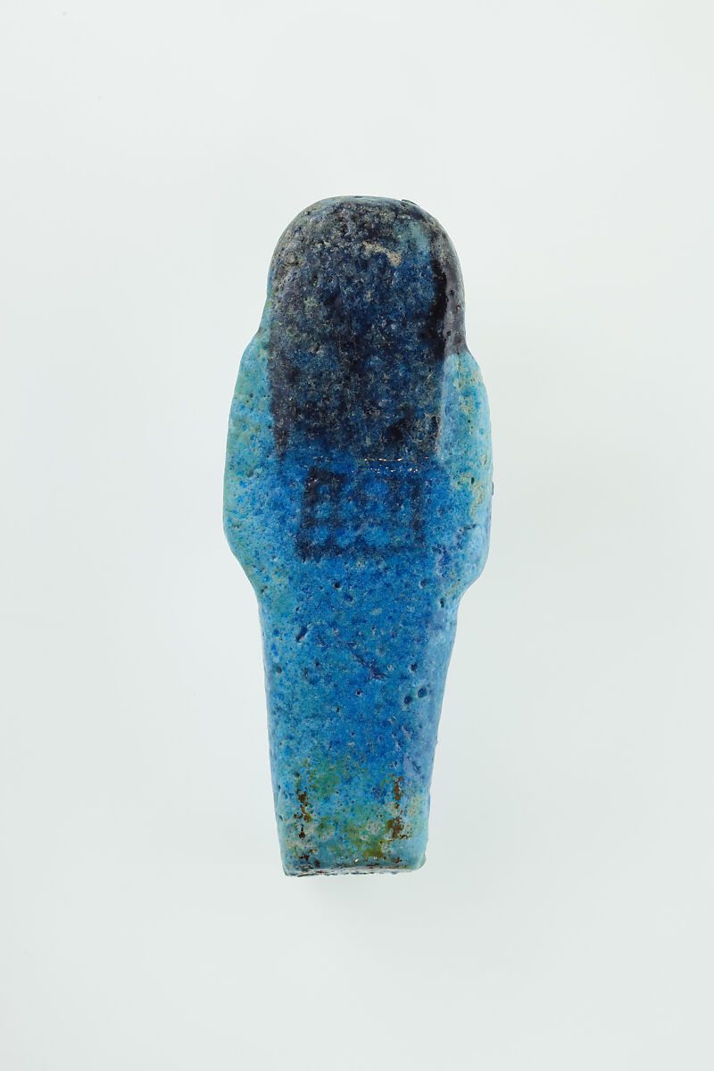 Worker Shabti of Nauny, Faience