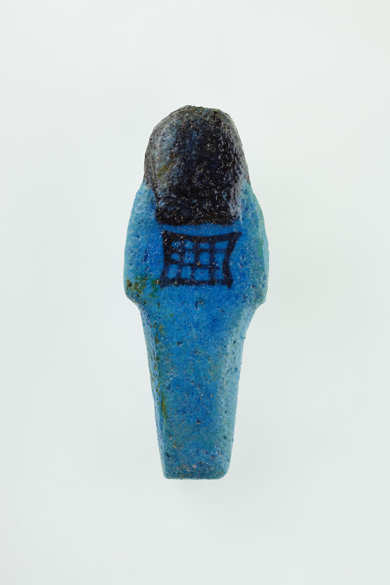 Worker Shabti of Nauny, Faience