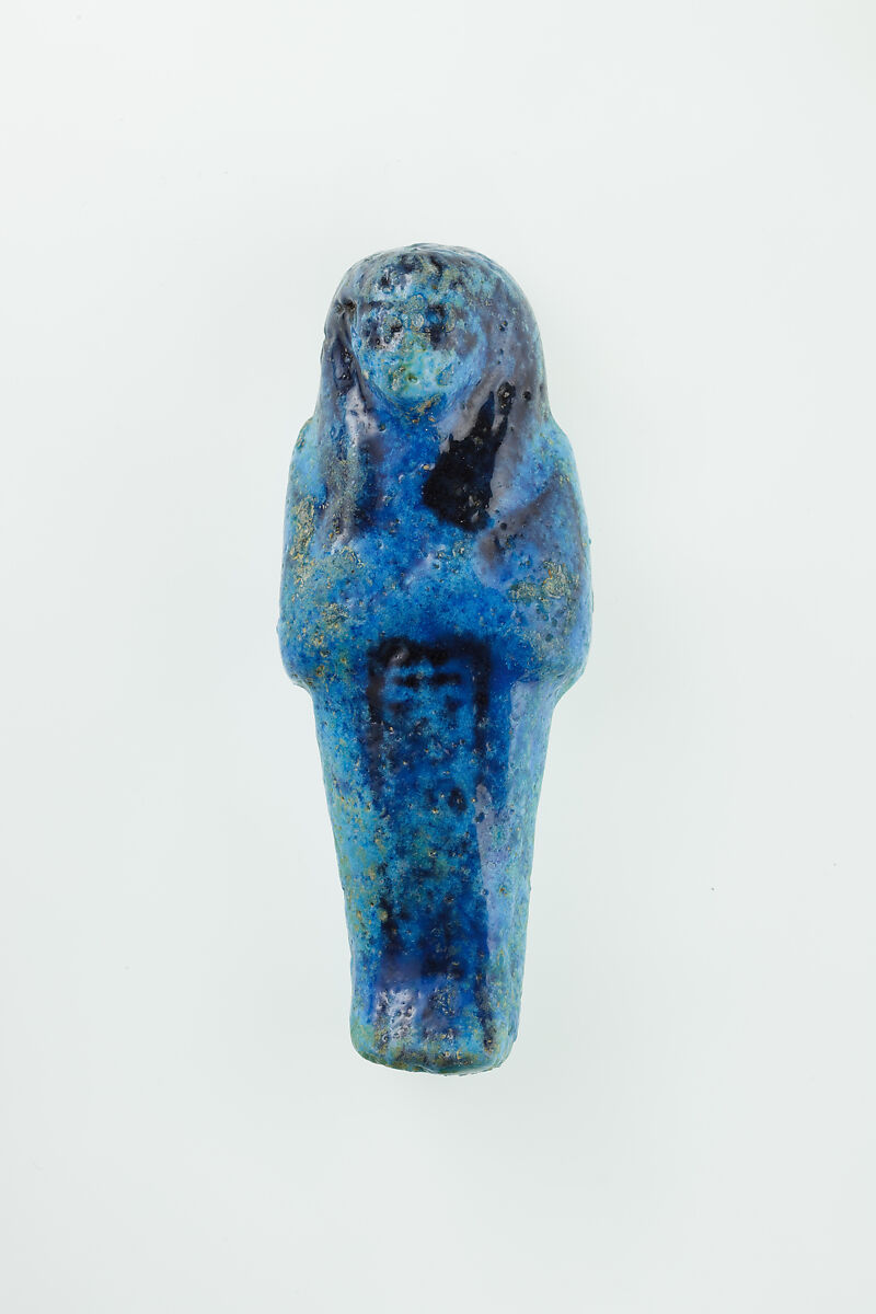 Worker Shabti of Nauny, Faience 