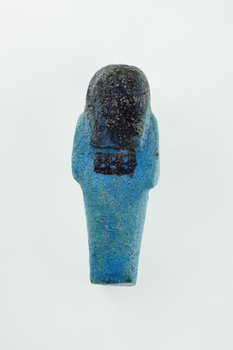 Worker Shabti of Nauny, Faience