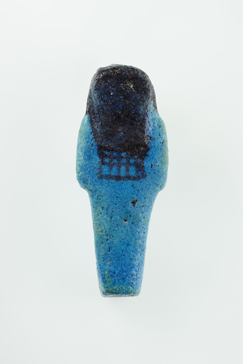 Worker Shabti of Nauny, Faience