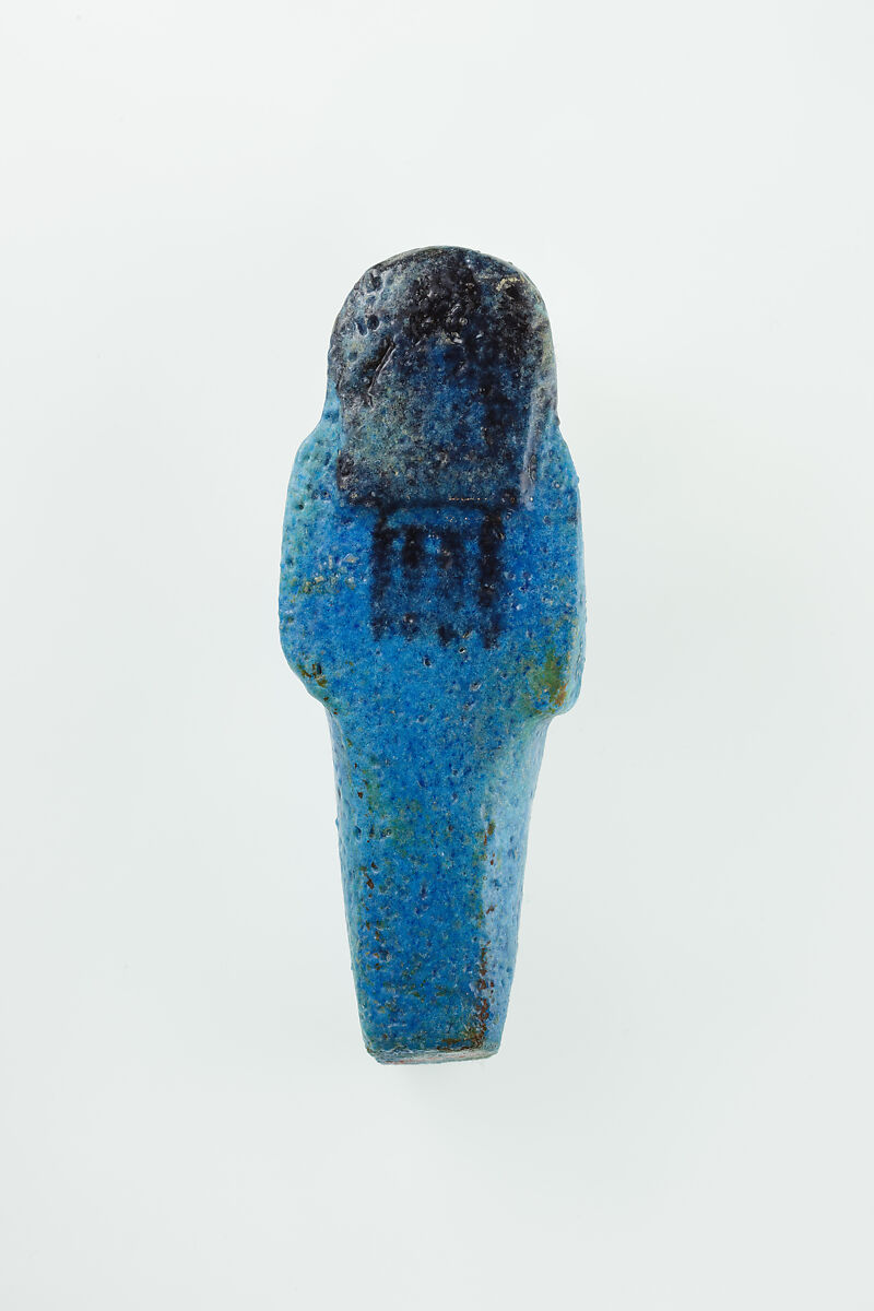 Worker Shabti of Nauny, Faience