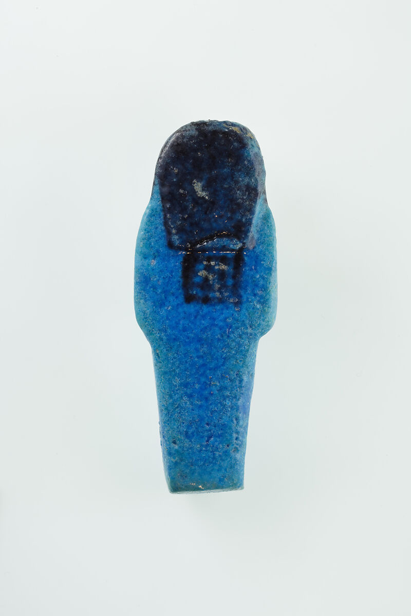 Worker Shabti of Nauny, Faience