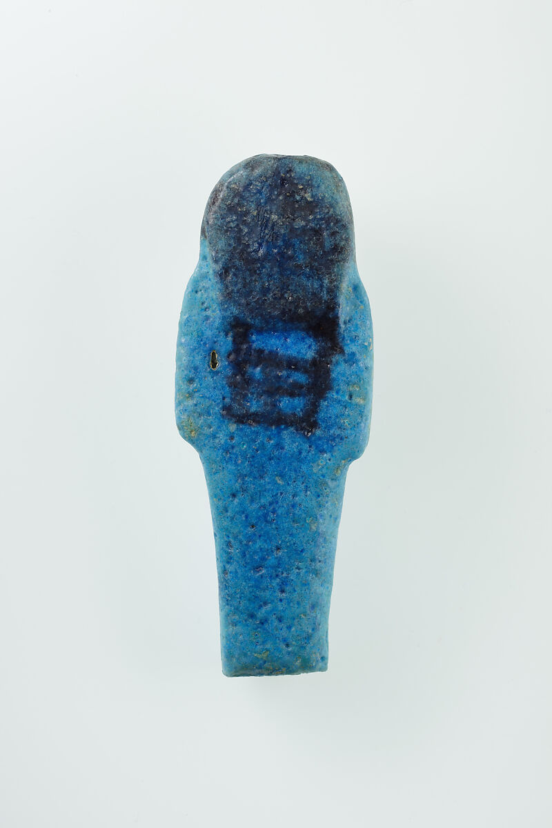 Worker Shabti of Nauny, Faience
