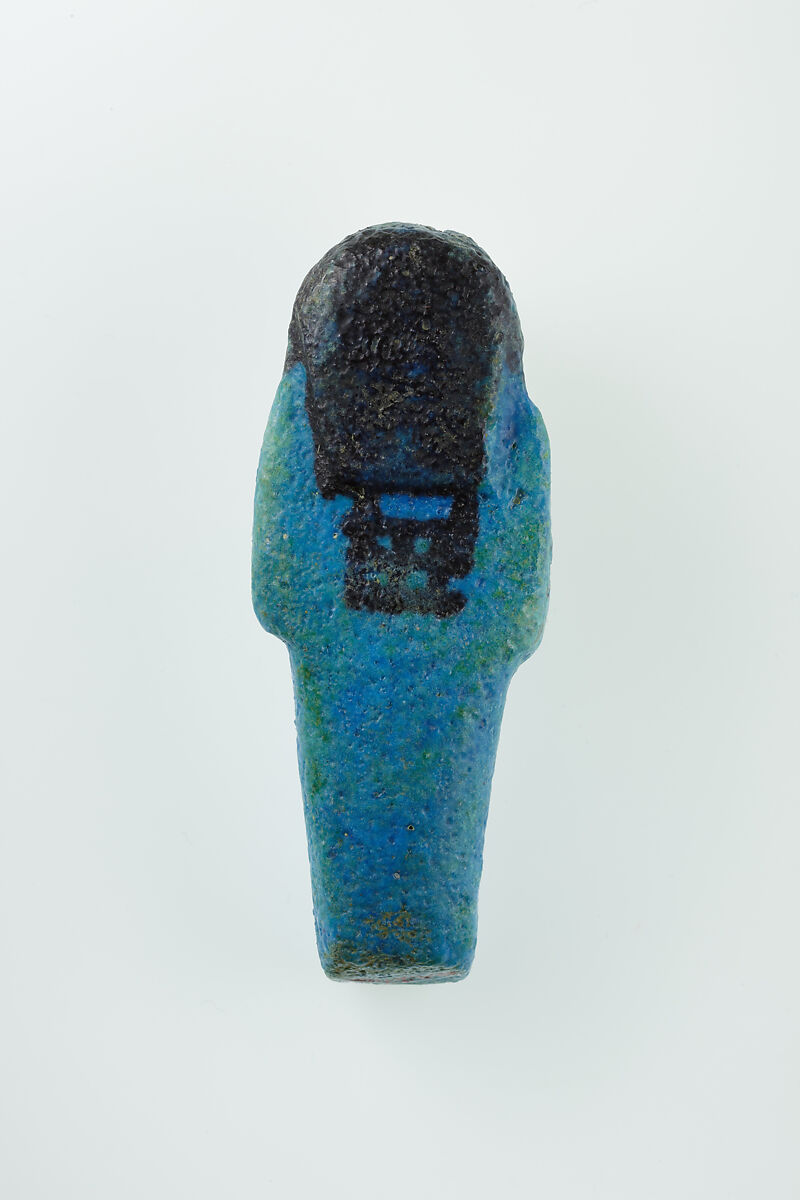 Worker Shabti of Nauny, Faience