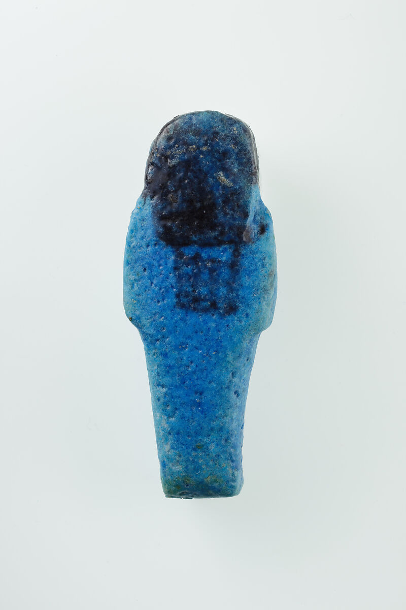 Worker Shabti of Nauny, Faience