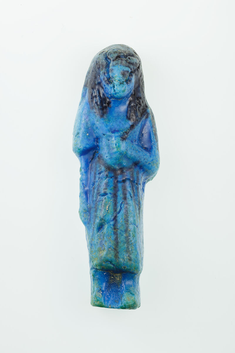 Overseer Shabti of Nauny, Faience 