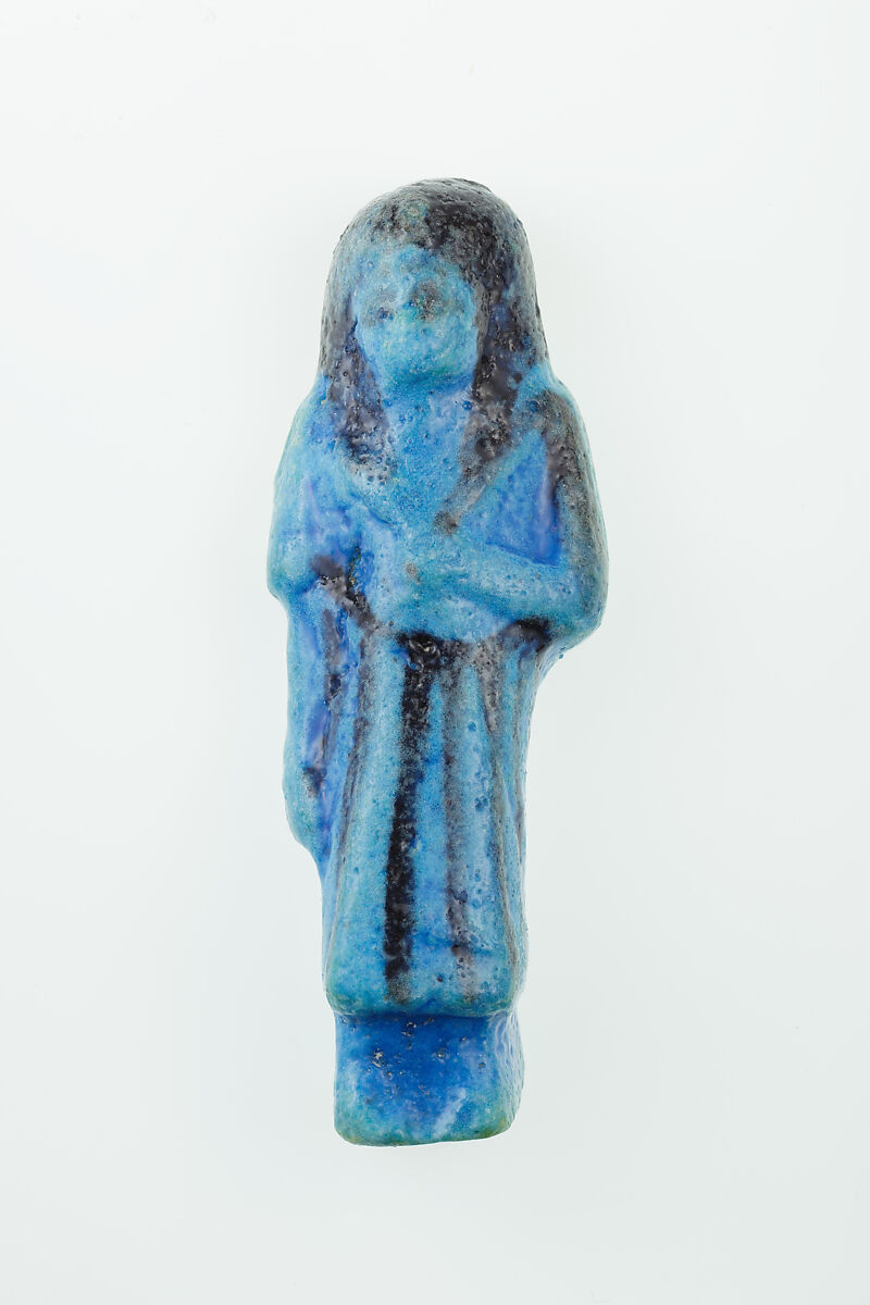 Overseer Shabti of Nauny, Faience 