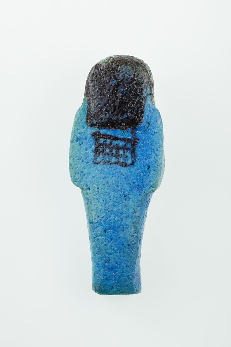 Worker Shabti of Nauny, Faience