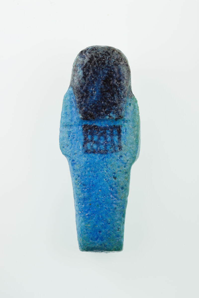 Worker Shabti of Nauny, Faience