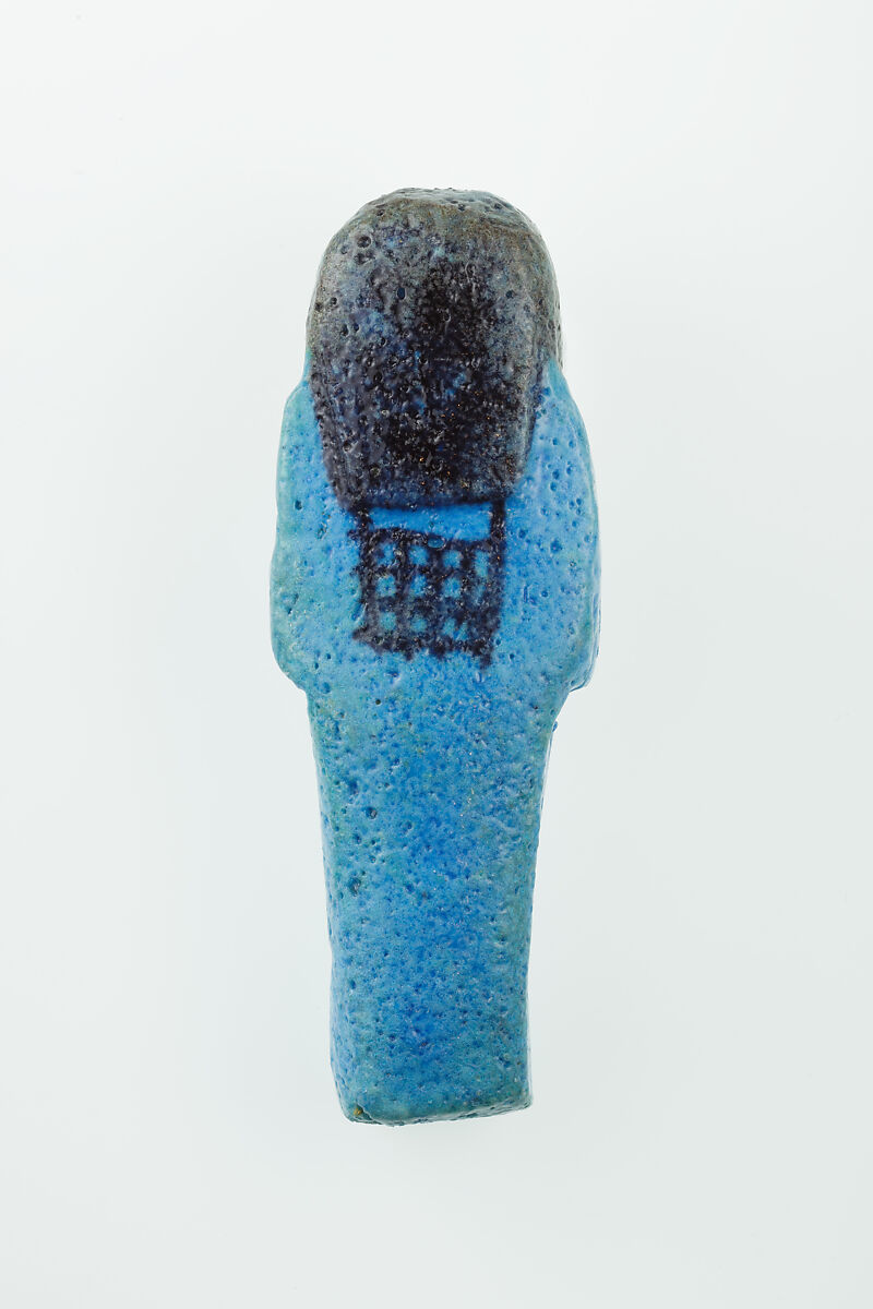 Worker Shabti of Nauny, Faience