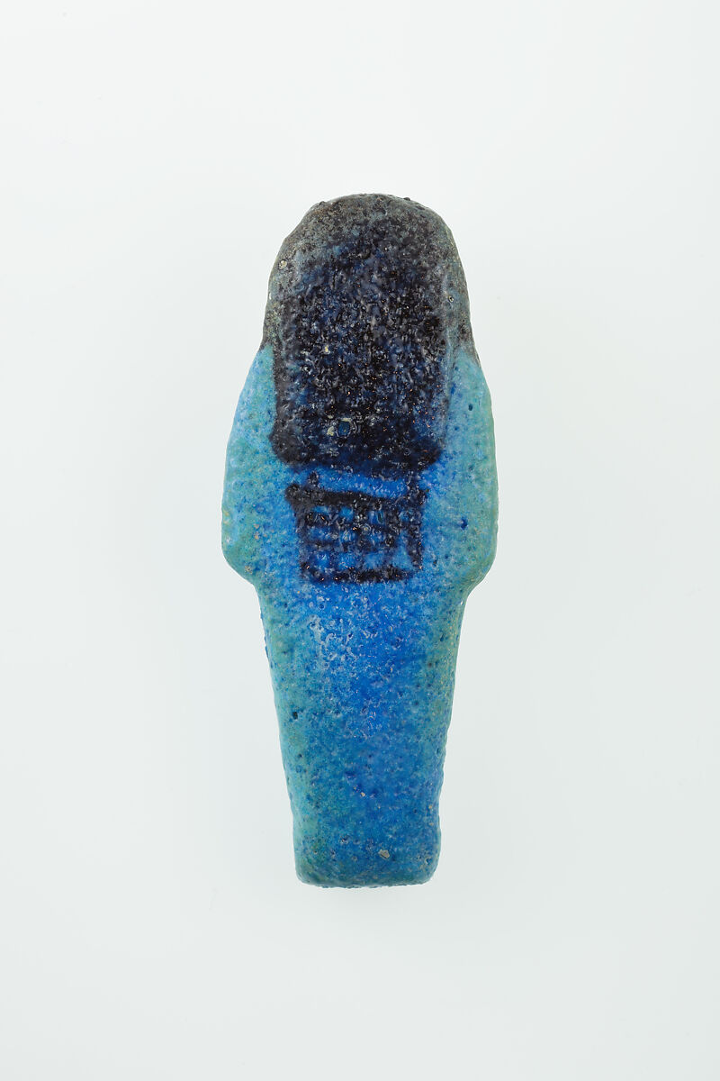 Worker Shabti of Nauny, Faience