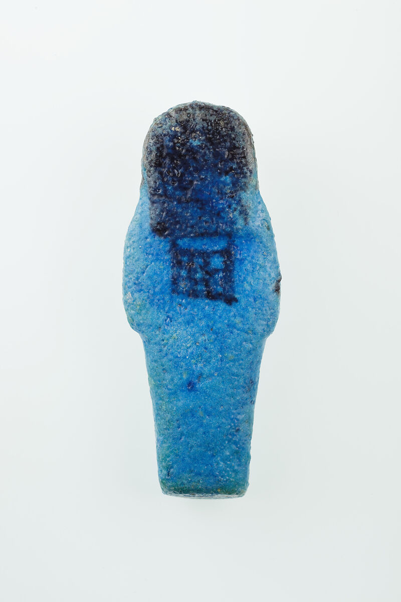 Worker Shabti of Nauny, Faience