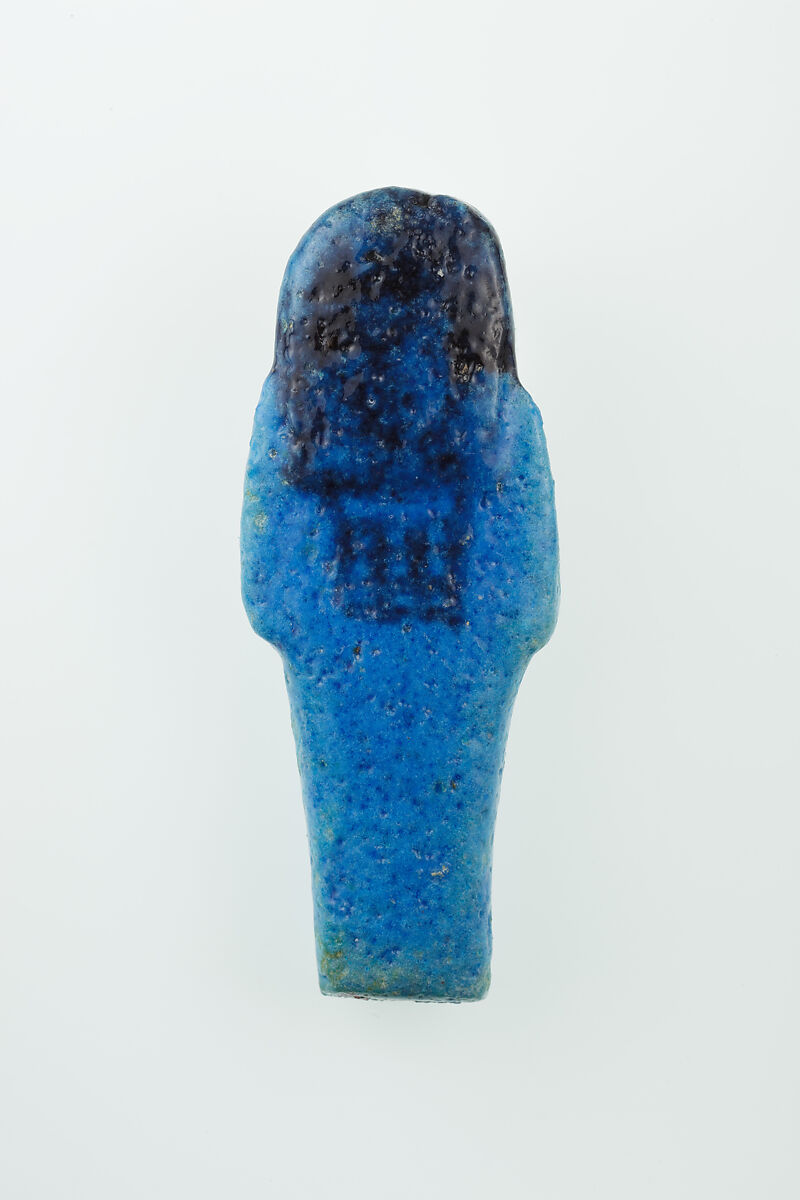 Worker Shabti of Nauny, Faience