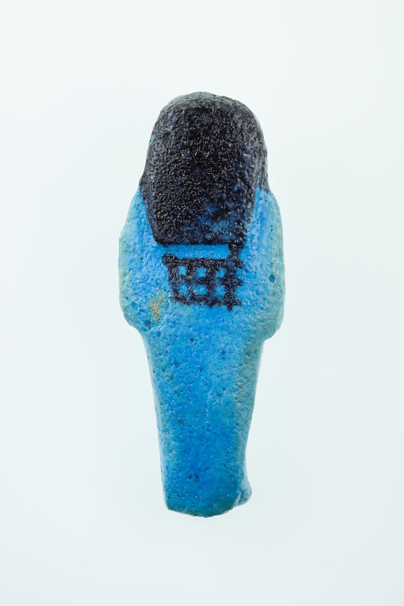 Worker Shabti of Nauny, Faience