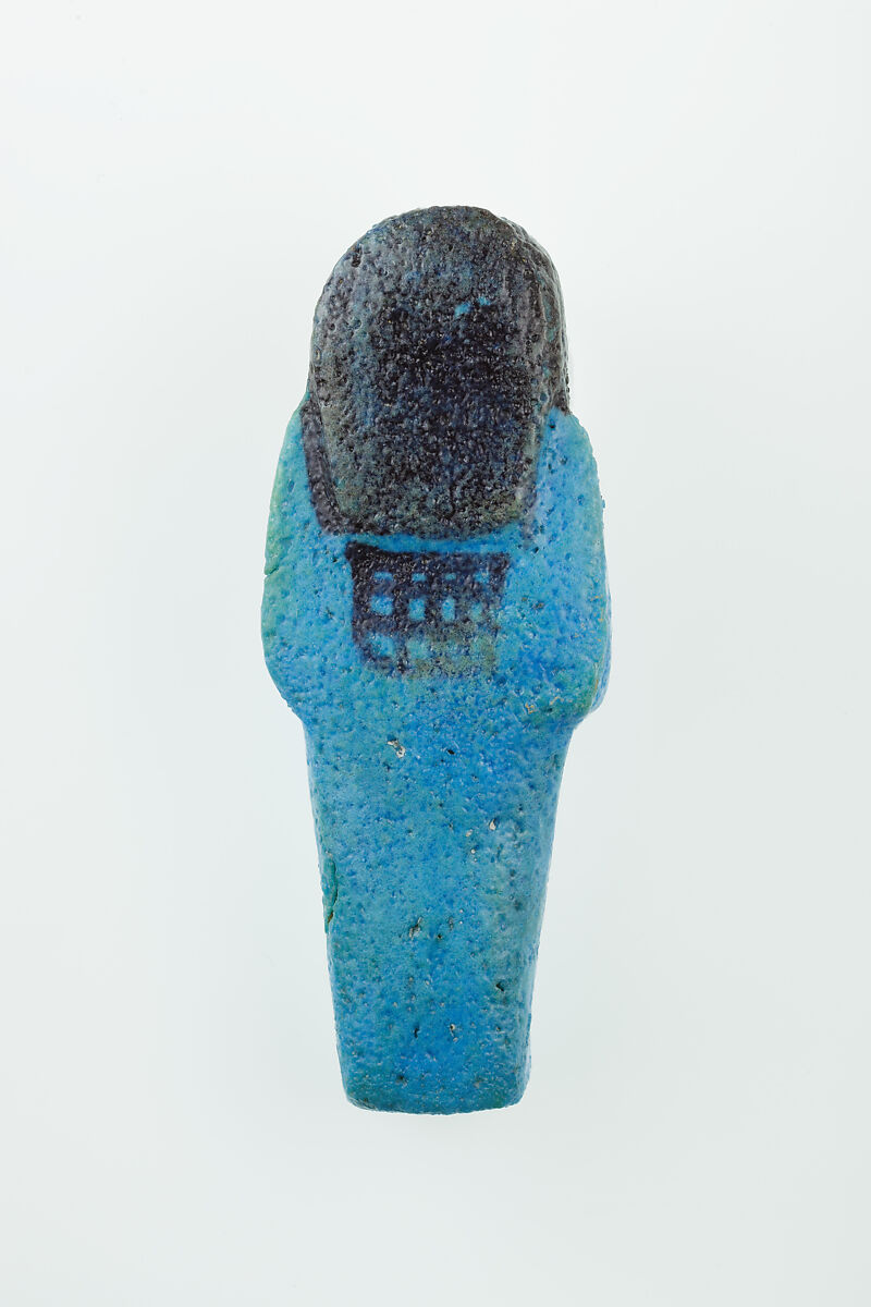 Worker Shabti of Nauny, Faience