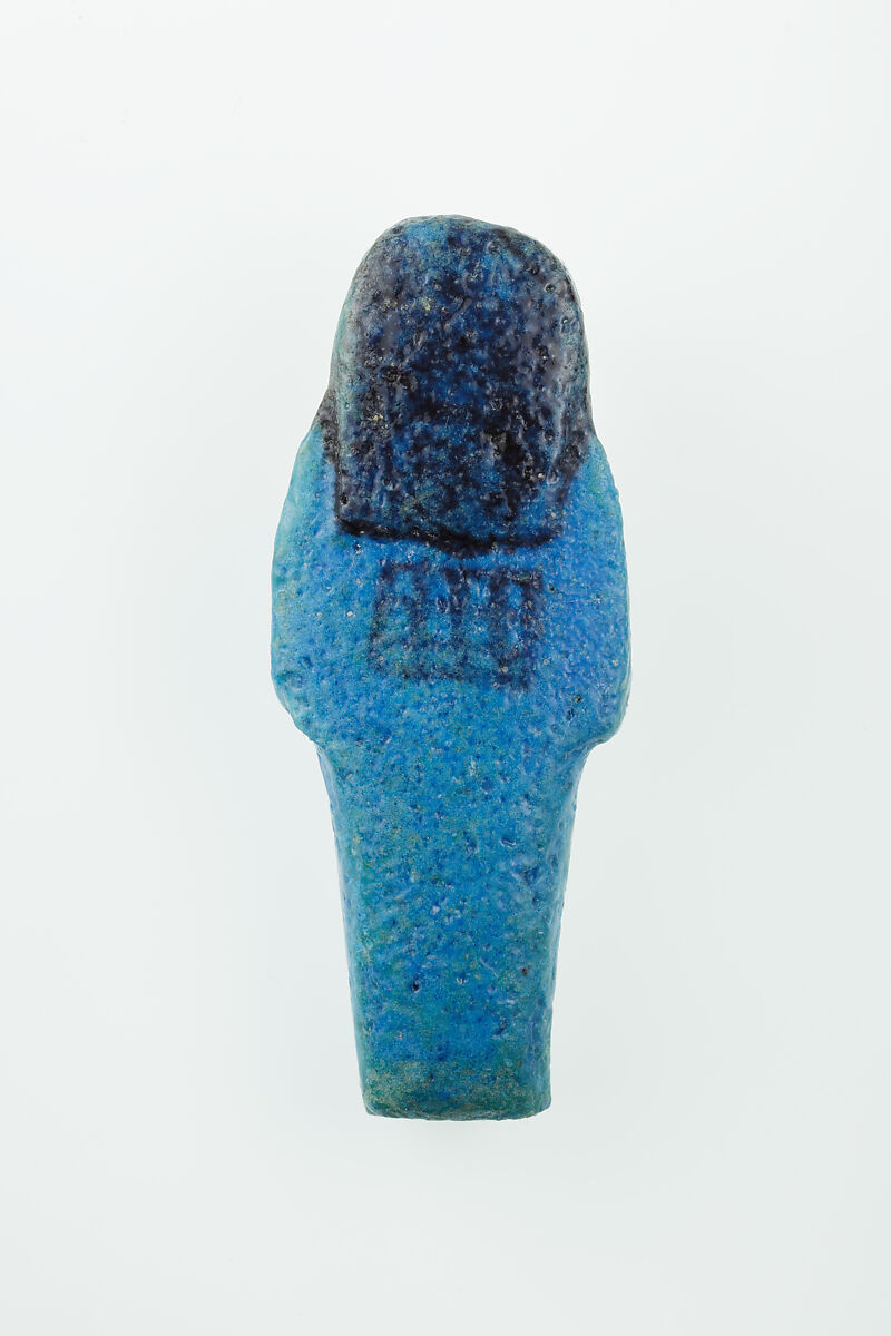 Worker Shabti of Nauny, Faience