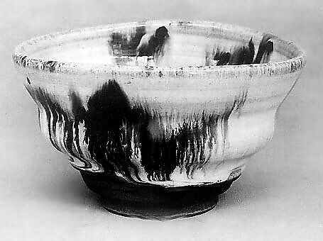 Bowl, Clay covered with a streaked glaze (Takatori ware), Japan 
