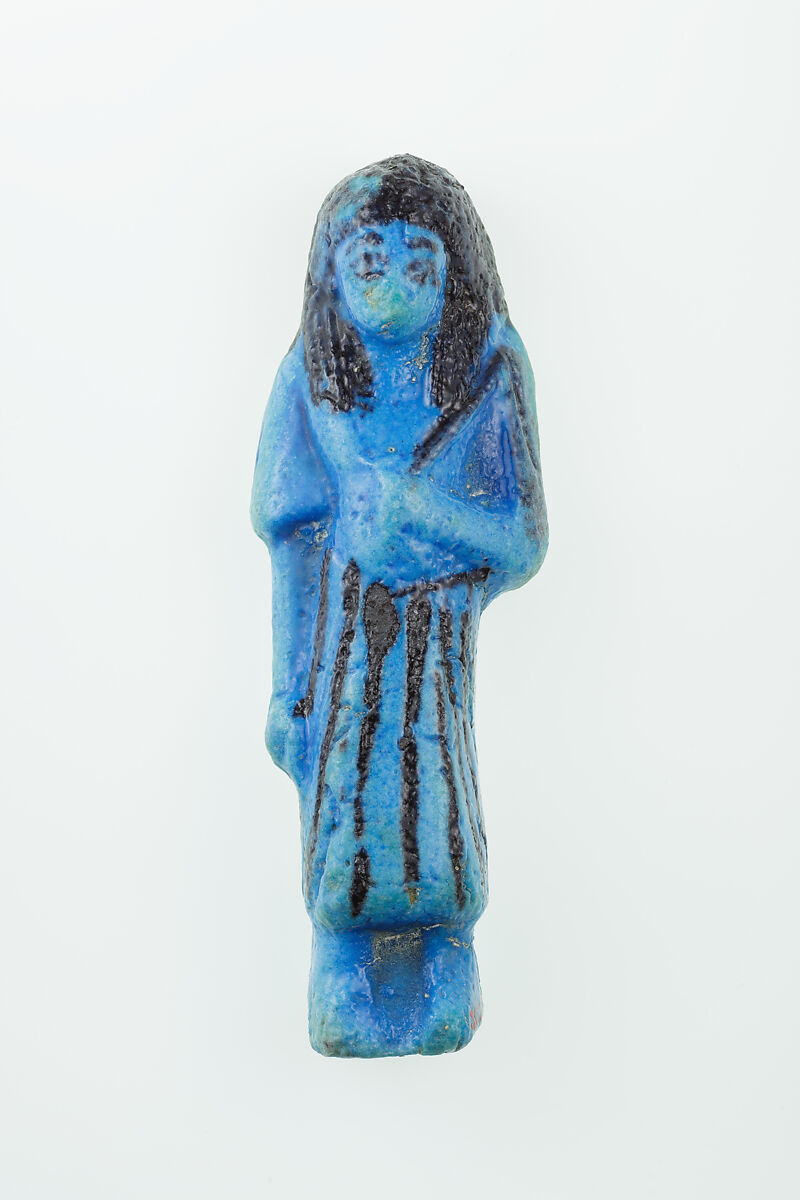 Overseer Shabti of Nauny, Faience 